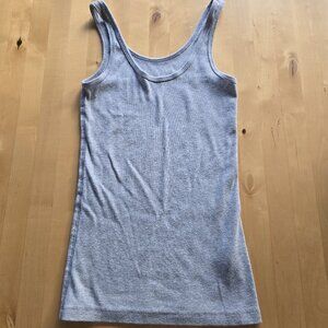Aeropostale Tank Top Ladies Size Medium M Gray Grey Ribbed Stretchy